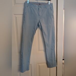 DOCKERS Light Blue Super Flex Skinny Pants, Size W32 L32